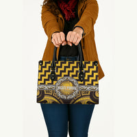 Aotearoa Ngati Porou Leather Bag Maori Iwi Poutama Puhoro Tattoo LT14 - Polynesian Pride