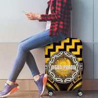 Aotearoa Ngati Porou Luggage Cover Maori Iwi Poutama Puhoro Tattoo LT14 - Polynesian Pride