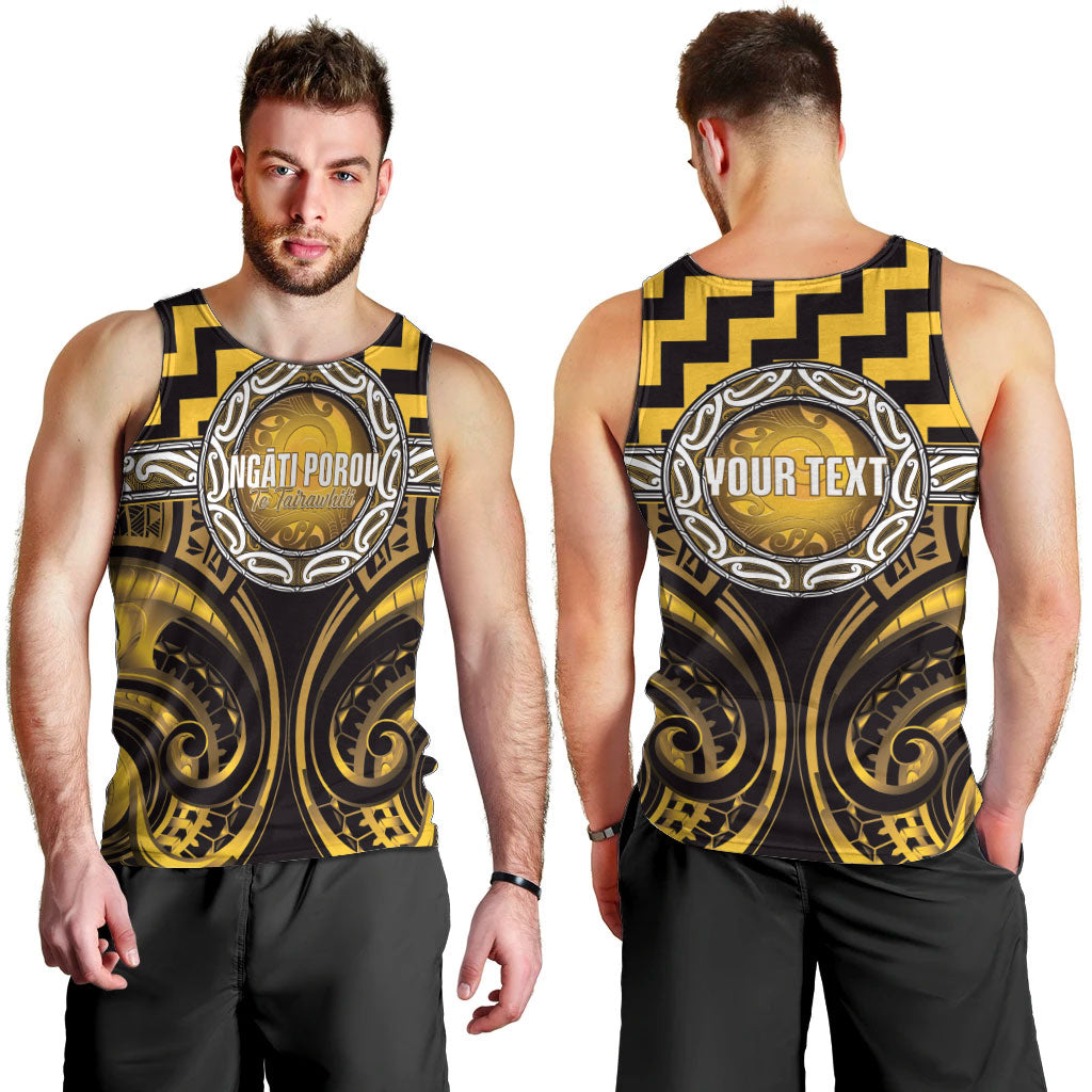 Aotearoa Ngati Porou Personalised Men Tank Top Maori Iwi Poutama Puhoro Tattoo LT14 - Polynesian Pride