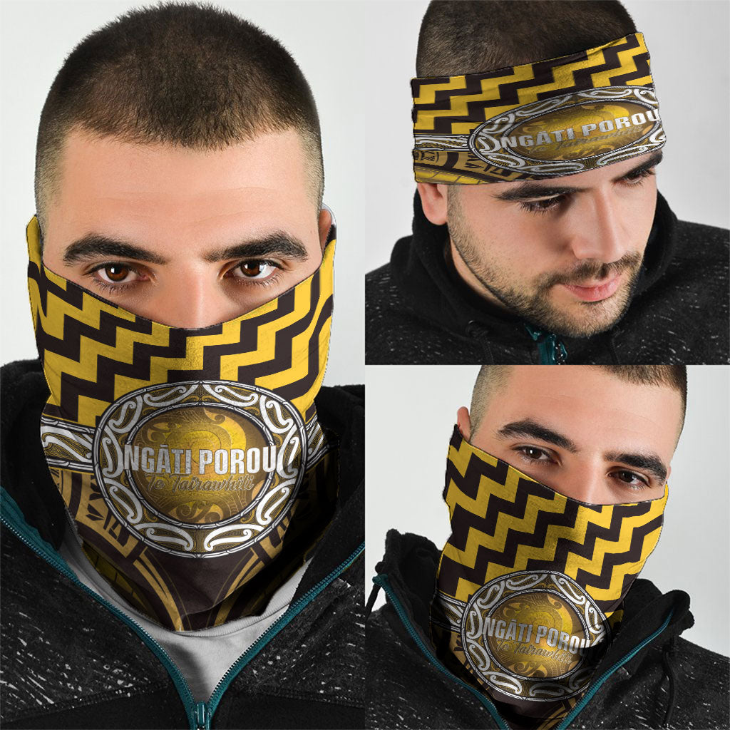 Aotearoa Ngati Porou Neck Gaiter Maori Iwi Poutama Puhoro Tattoo LT14 - Polynesian Pride
