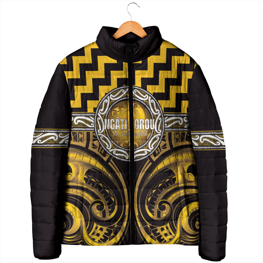 Aotearoa Ngati Porou Personalised Padded Jacket Maori Iwi Poutama Puhoro Tattoo LT14 - Polynesian Pride