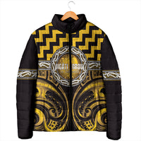 Aotearoa Ngati Porou Personalised Padded Jacket Maori Iwi Poutama Puhoro Tattoo LT14 - Polynesian Pride