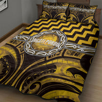 Aotearoa Ngati Porou Quilt Bed Set Maori Iwi Poutama Puhoro Tattoo LT14 - Polynesian Pride