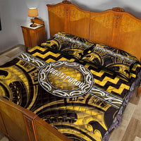 Aotearoa Ngati Porou Quilt Bed Set Maori Iwi Poutama Puhoro Tattoo LT14 - Polynesian Pride