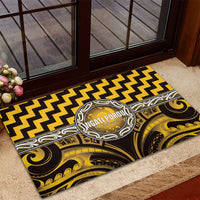 Aotearoa Ngati Porou Rubber Doormat Maori Iwi Poutama Puhoro Tattoo LT14 - Polynesian Pride