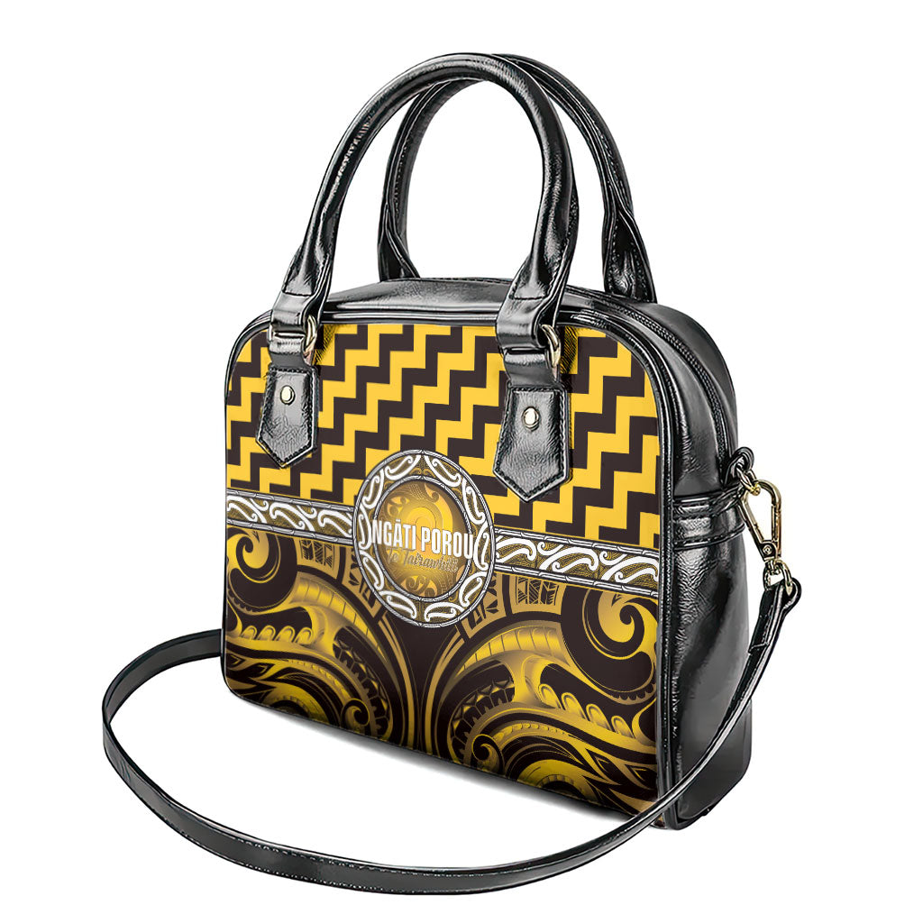 Aotearoa Ngati Porou Shoulder Handbag Maori Iwi Poutama Puhoro Tattoo LT14 - Polynesian Pride