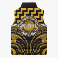 Aotearoa Ngati Porou Personalised Sleeveless Puffer Jacket Maori Iwi Poutama Puhoro Tattoo LT14 - Polynesian Pride
