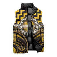 Aotearoa Ngati Porou Personalised Sleeveless Puffer Jacket Maori Iwi Poutama Puhoro Tattoo LT14 - Polynesian Pride