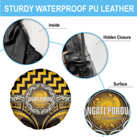 Aotearoa Ngati Porou Spare Tire Cover Maori Iwi Poutama Puhoro Tattoo LT14 - Polynesian Pride