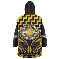 Aotearoa Ngati Porou Personalised Wearable Blanket Hoodie Maori Iwi Poutama Puhoro Tattoo LT14 - Polynesian Pride
