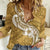 Polynesia Women Casual Shirt Plumeria With Tribal Pattern Yellow Pastel Vibes LT14 Female Yellow - Polynesian Pride