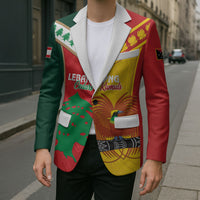 Custom Rugby Papua New Guinea and Lebanon Blazer PNG Kumuls Cedars Together LT14 - Polynesian Pride