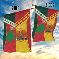 Rugby Papua New Guinea and Lebanon Garden Flag PNG Kumuls Cedars Together LT14 - Polynesian Pride