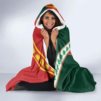 Rugby Papua New Guinea and Lebanon Hooded Blanket PNG Kumuls Cedars Together LT14 - Polynesian Pride