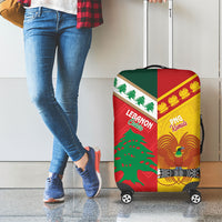 Rugby Papua New Guinea and Lebanon Luggage Cover PNG Kumuls Cedars Together LT14 - Polynesian Pride