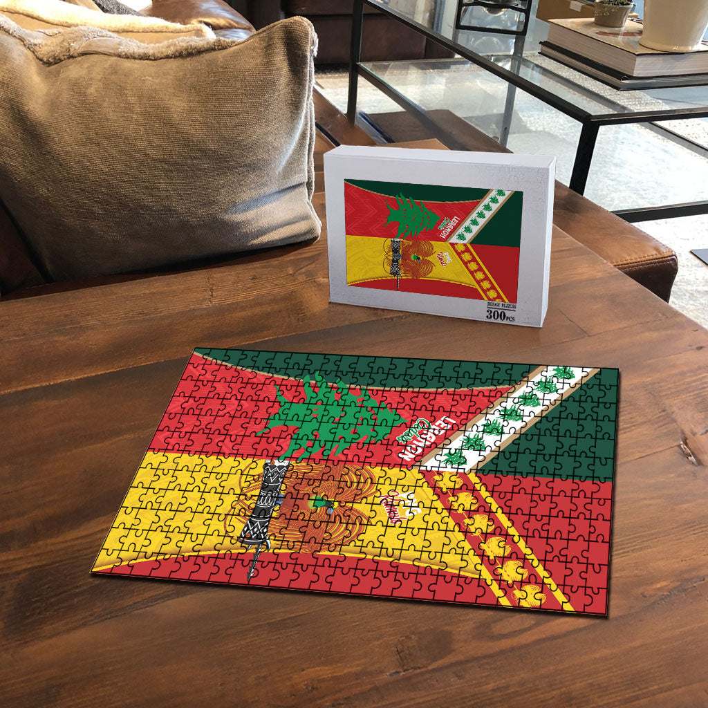Rugby Papua New Guinea and Lebanon Puzzle PNG Kumuls Cedars Together LT14 - Polynesian Pride