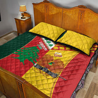 Rugby Papua New Guinea and Lebanon Quilt Bed Set PNG Kumuls Cedars Together LT14 - Polynesian Pride