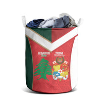 Rugby Tonga and Lebanon Laundry Basket Mate Maa Tonga Cedars Together LT14 - Polynesian Pride