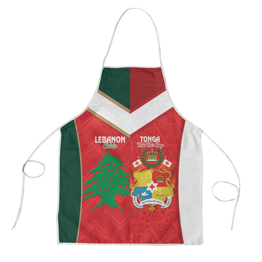 Rugby Tonga and Lebanon Apron Mate Maa Tonga Cedars Together LT14 Multicolor - Polynesian Pride
