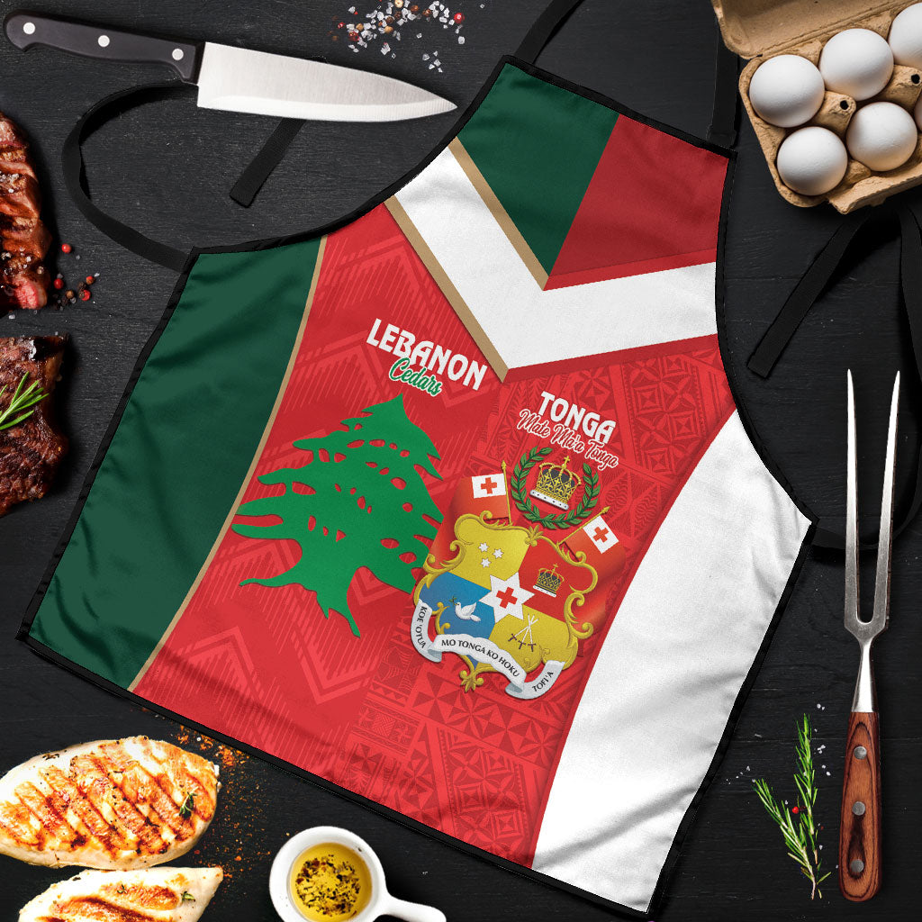 Rugby Tonga and Lebanon Apron Mate Maa Tonga Cedars Together LT14 Multicolor - Polynesian Pride