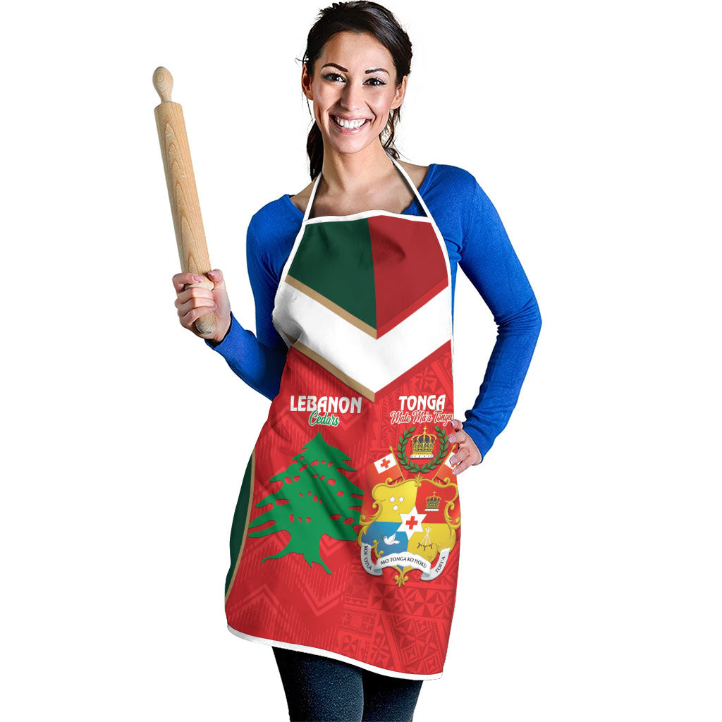 Rugby Tonga and Lebanon Apron Mate Maa Tonga Cedars Together LT14 - Polynesian Pride