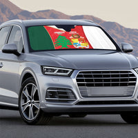Rugby Tonga and Lebanon Auto Sun Shade Mate Maa Tonga Cedars Together LT14 - Polynesian Pride