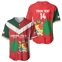 Custom Rugby Tonga and Lebanon Baseball Jersey Mate Maa Tonga Cedars Together LT14 - Polynesian Pride