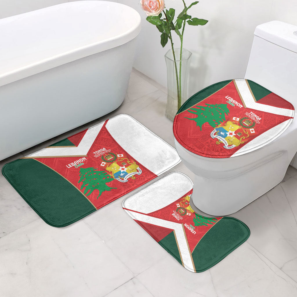Rugby Tonga and Lebanon Bathroom Set Mate Maa Tonga Cedars Together LT14 - Polynesian Pride