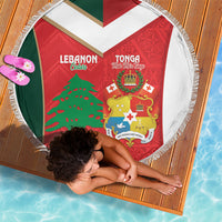 Rugby Tonga and Lebanon Beach Blanket Mate Maa Tonga Cedars Together LT14 - Polynesian Pride