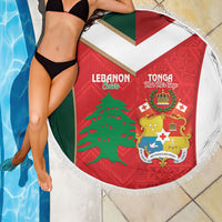 Rugby Tonga and Lebanon Beach Blanket Mate Maa Tonga Cedars Together LT14 - Polynesian Pride