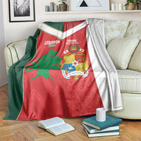 Rugby Tonga and Lebanon Blanket Mate Maa Tonga Cedars Together LT14 Multicolor - Polynesian Pride