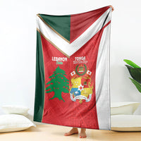 Rugby Tonga and Lebanon Blanket Mate Maa Tonga Cedars Together LT14 - Polynesian Pride
