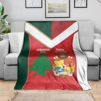 Rugby Tonga and Lebanon Blanket Mate Maa Tonga Cedars Together LT14 - Polynesian Pride