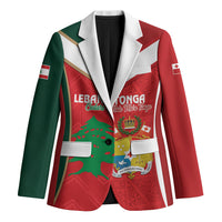 Custom Rugby Tonga and Lebanon Blazer Mate Maa Tonga Cedars Together LT14 Unisex Multicolor - Polynesian Pride