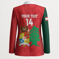 Custom Rugby Tonga and Lebanon Blazer Mate Maa Tonga Cedars Together LT14 - Polynesian Pride