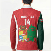 Custom Rugby Tonga and Lebanon Blazer Mate Maa Tonga Cedars Together LT14 - Polynesian Pride