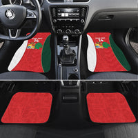 Custom Rugby Tonga and Lebanon Car Mats Mate Maa Tonga Cedars Together LT14 Set 4pcs Multicolor - Polynesian Pride
