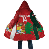 Custom Rugby Tonga and Lebanon Cloak Mate Maa Tonga Cedars Together LT14 Unisex Multicolor - Polynesian Pride