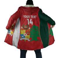 Custom Rugby Tonga and Lebanon Cloak Mate Maa Tonga Cedars Together LT14 - Polynesian Pride