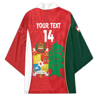 Custom Rugby Tonga and Lebanon Kimono Mate Maa Tonga Cedars Together LT14 - Polynesian Pride