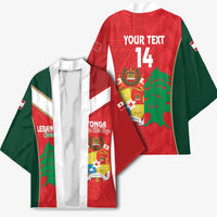 Custom Rugby Tonga and Lebanon Kimono Mate Maa Tonga Cedars Together LT14 - Polynesian Pride