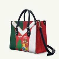 Rugby Tonga and Lebanon Leather Bag Mate Maa Tonga Cedars Together LT14 Multicolor - Polynesian Pride