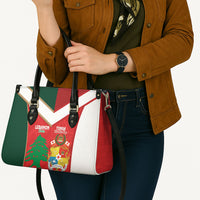 Rugby Tonga and Lebanon Leather Bag Mate Maa Tonga Cedars Together LT14 - Polynesian Pride