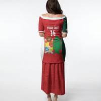 Custom Rugby Tonga and Lebanon Puletasi Mate Maa Tonga Cedars Together LT14 - Polynesian Pride