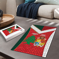 Rugby Tonga and Lebanon Puzzle Mate Maa Tonga Cedars Together LT14 - Polynesian Pride