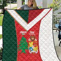 Rugby Tonga and Lebanon Quilt Mate Maa Tonga Cedars Together LT14 Multicolor - Polynesian Pride