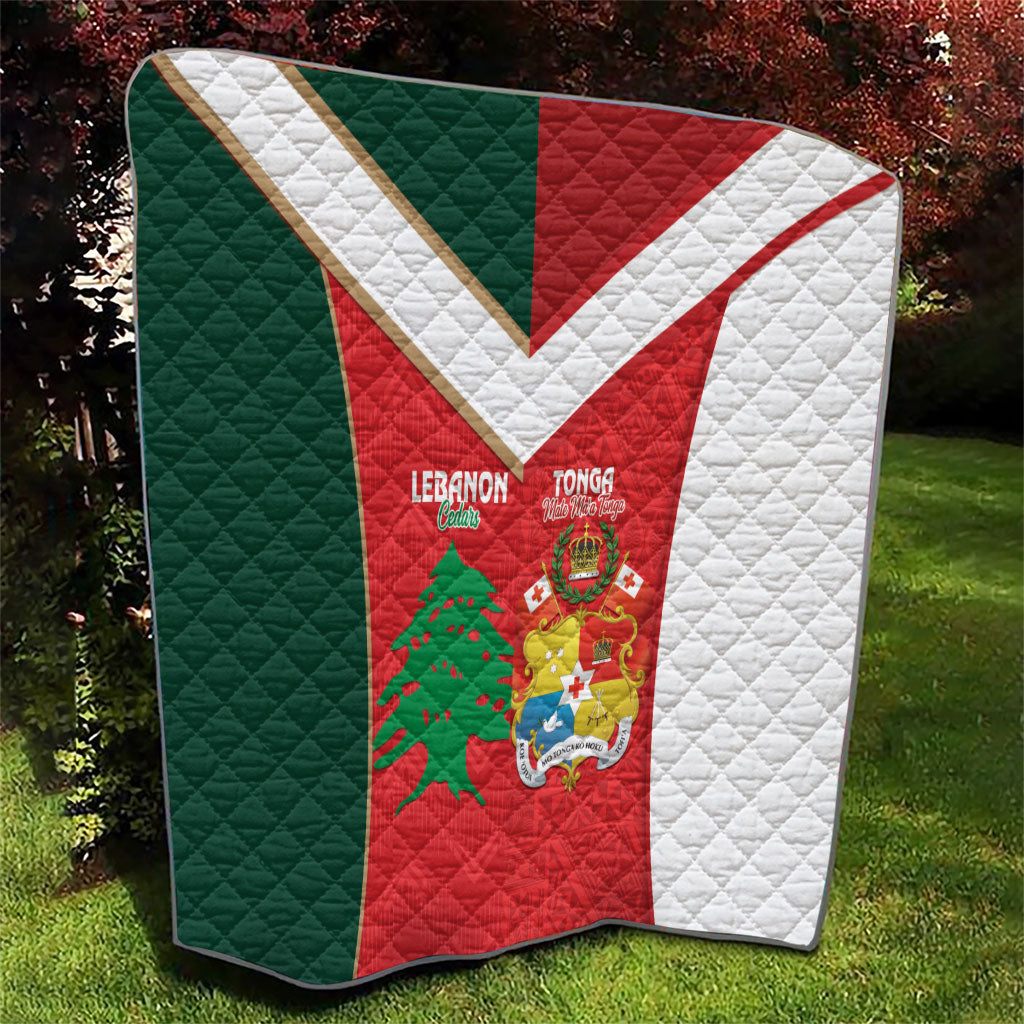 Rugby Tonga and Lebanon Quilt Mate Maa Tonga Cedars Together LT14 - Polynesian Pride