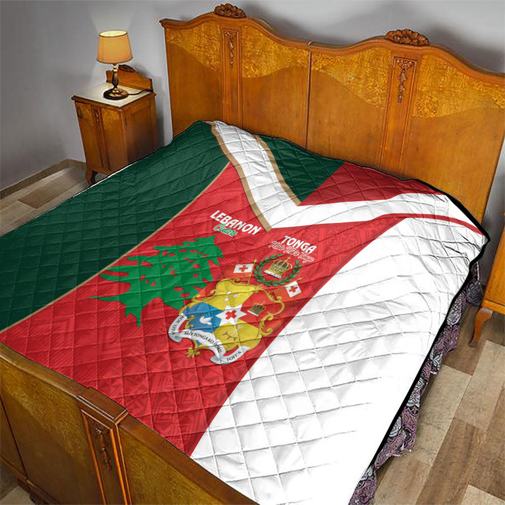 Rugby Tonga and Lebanon Quilt Mate Maa Tonga Cedars Together LT14 - Polynesian Pride