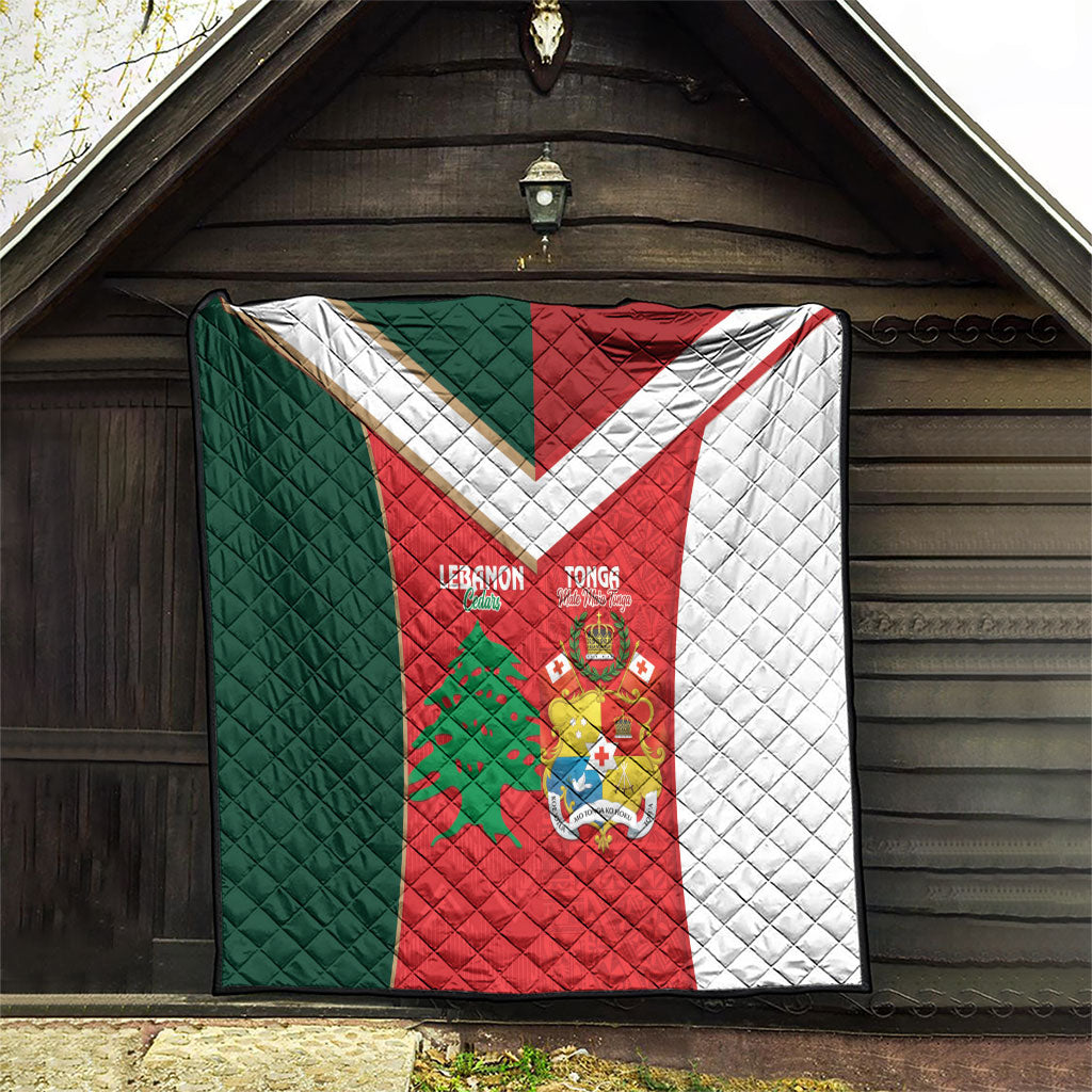 Rugby Tonga and Lebanon Quilt Mate Maa Tonga Cedars Together LT14 - Polynesian Pride
