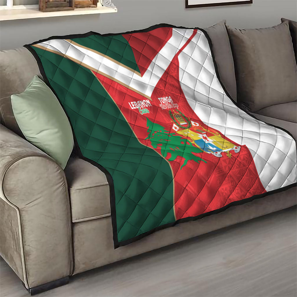 Rugby Tonga and Lebanon Quilt Mate Maa Tonga Cedars Together LT14 - Polynesian Pride